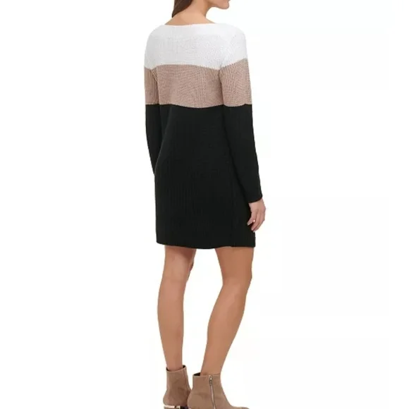Tommy Hilfiger Sweater Dress Color block NWOT - Picture 2 of 7